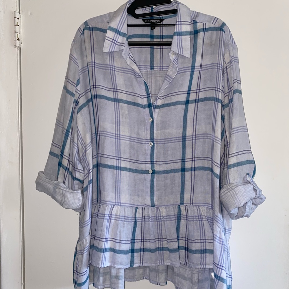 Express Plaid Top